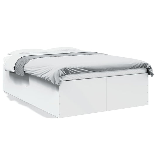 Bed Frame without Mattress White 140x200 cm