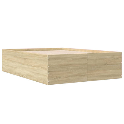 Bed Frame without Mattress Sonoma Oak 120x190 cm Small Double