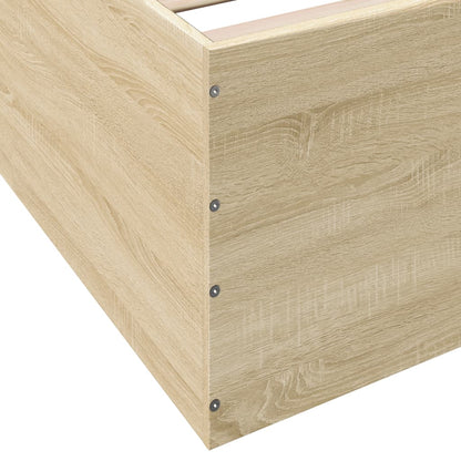 Bed Frame without Mattress Sonoma Oak 120x190 cm Small Double