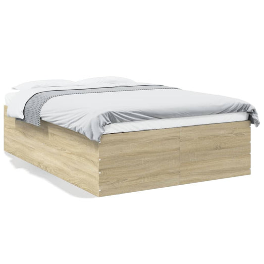 Bed Frame without Mattress Sonoma Oak 120x190 cm Small Double