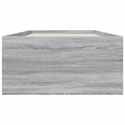 Bed Frame without Mattress Grey Sonoma 100x200 cm
