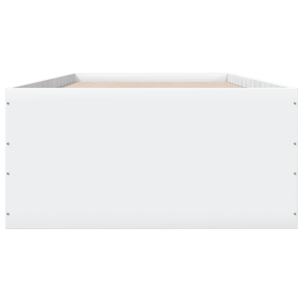 Bed Frame without Mattress White 90x200 cm