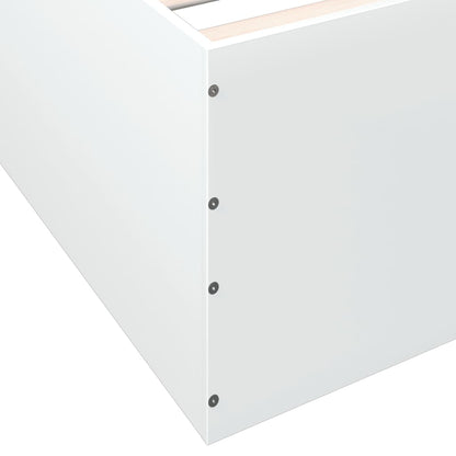 Bed Frame without Mattress White 90x200 cm