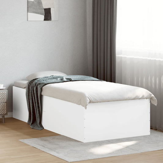 Bed Frame without Mattress White 90x200 cm