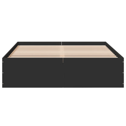 Bed Frame without Mattress Black 120x190 cm Small Double