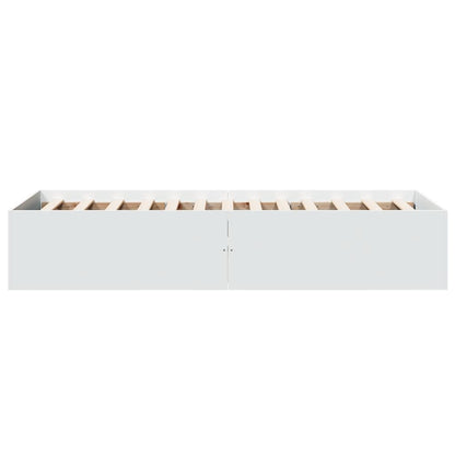 Bed Frame without Mattress White 90x190 cm Single