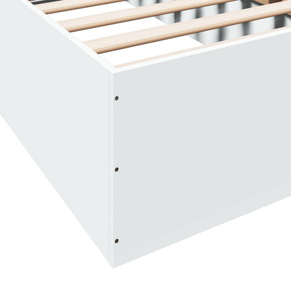 Bed Frame without Mattress White 90x190 cm Single