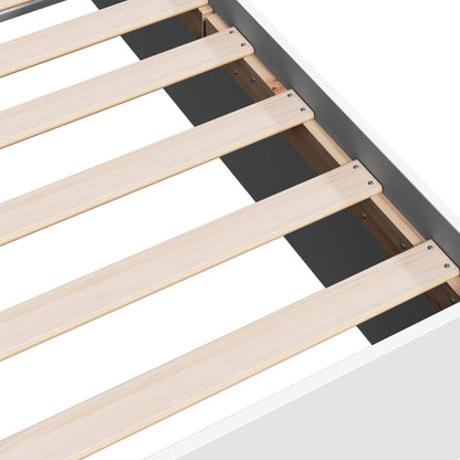 Bed Frame without Mattress White 90x190 cm Single
