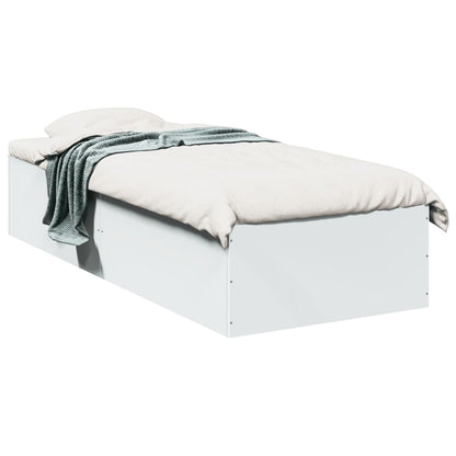 Bed Frame without Mattress White 90x190 cm Single