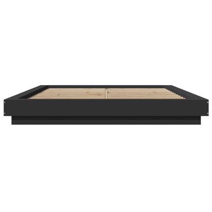 Bed Frame without Mattress Black 160x200 cm
