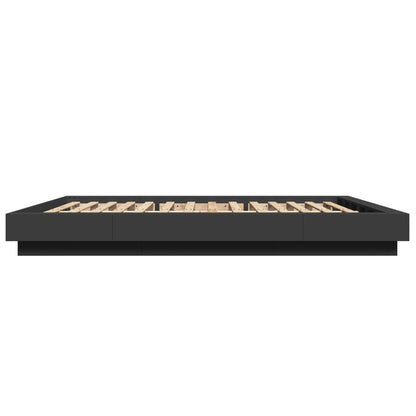 Bed Frame without Mattress Black 160x200 cm