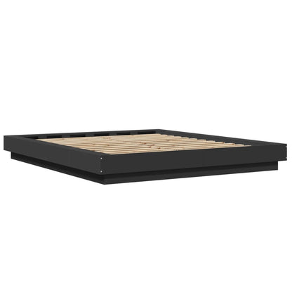 Bed Frame without Mattress Black 160x200 cm