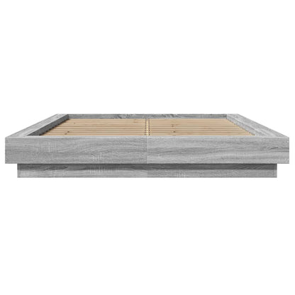 Bed Frame without Mattress Grey Sonoma 120x200 cm