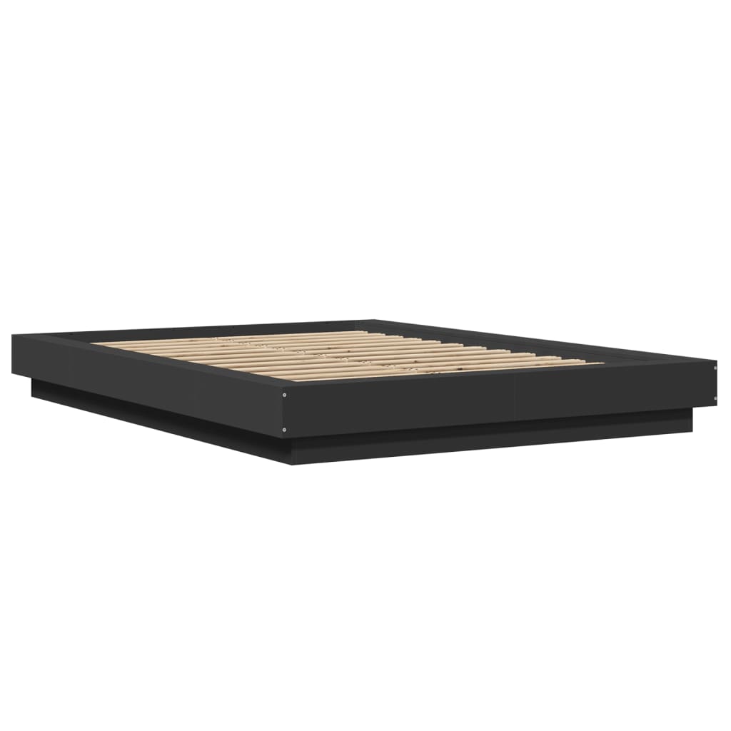 Bed Frame without Mattress Black 120x190 cm Small Double
