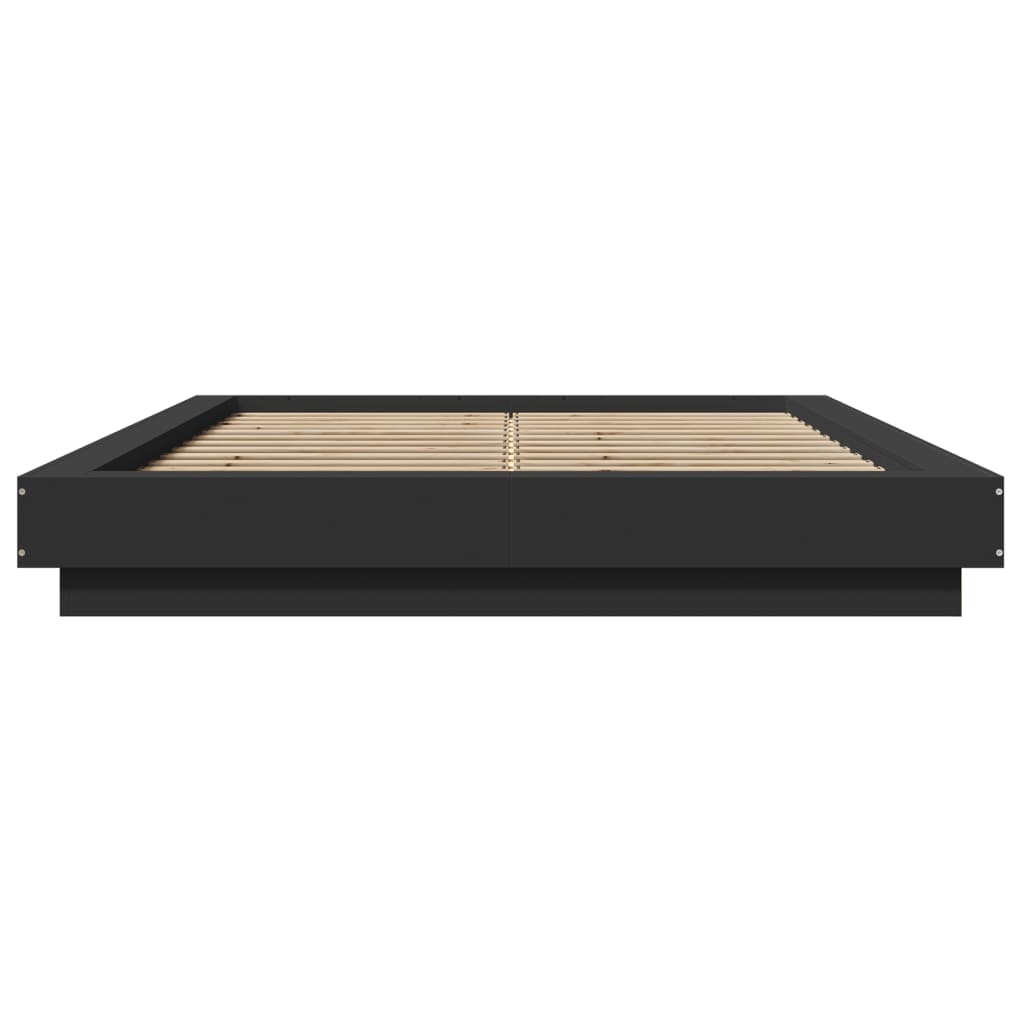 Bed Frame without Mattress Black 120x190 cm Small Double