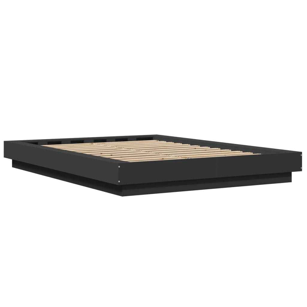 Bed Frame without Mattress Black 120x190 cm Small Double