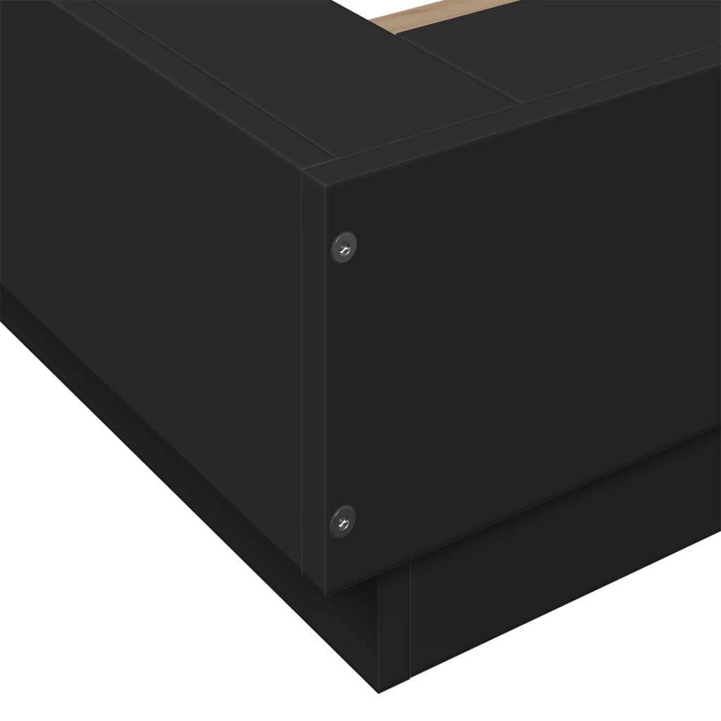 Bed Frame without Mattress Black 120x190 cm Small Double