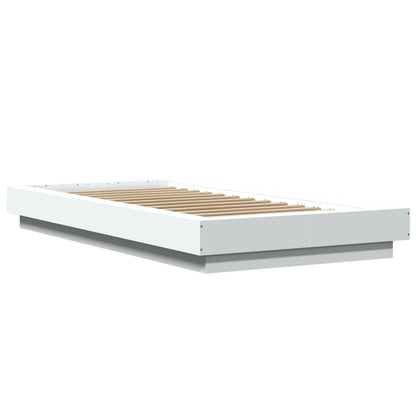 Bed Frame without Mattress White 90x190 cm Single
