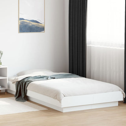 Bed Frame without Mattress White 90x190 cm Single
