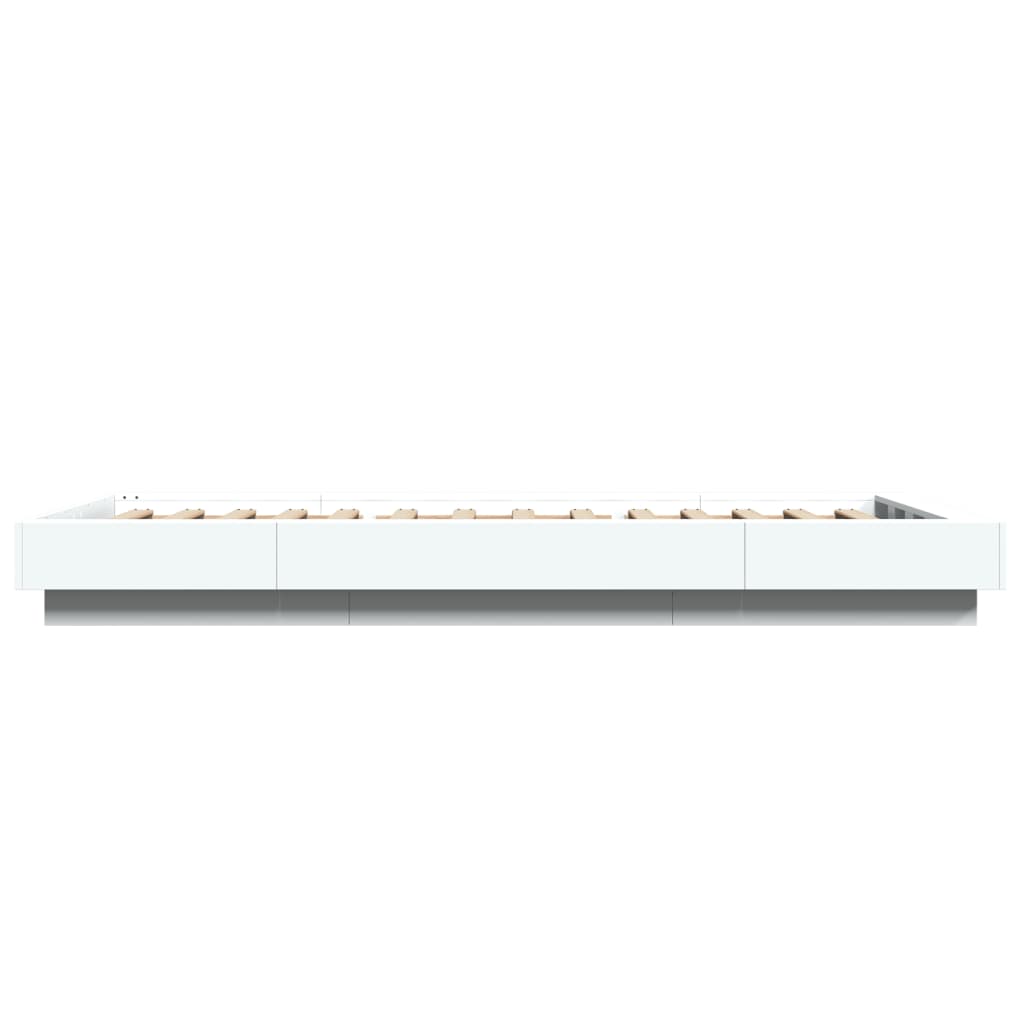 Bed Frame without Mattress White 90x190 cm Single
