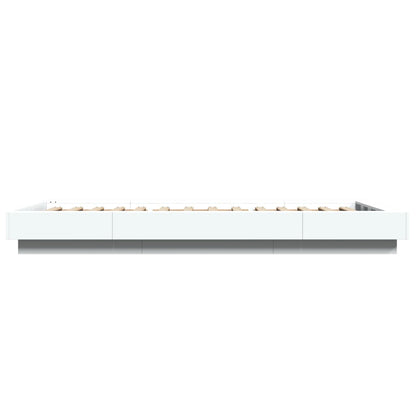Bed Frame without Mattress White 90x190 cm Single