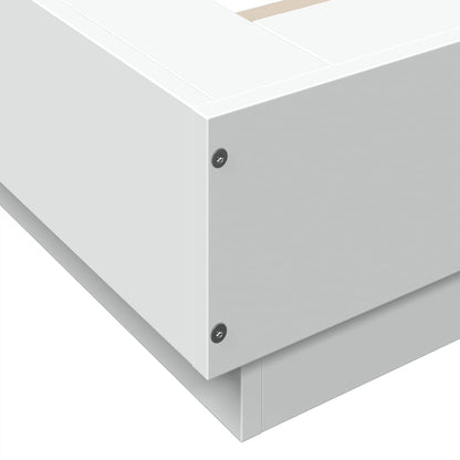 Bed Frame without Mattress White 90x190 cm Single