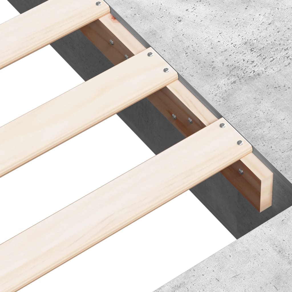 Bed Frame without Mattress Concrete Grey 200x200 cm