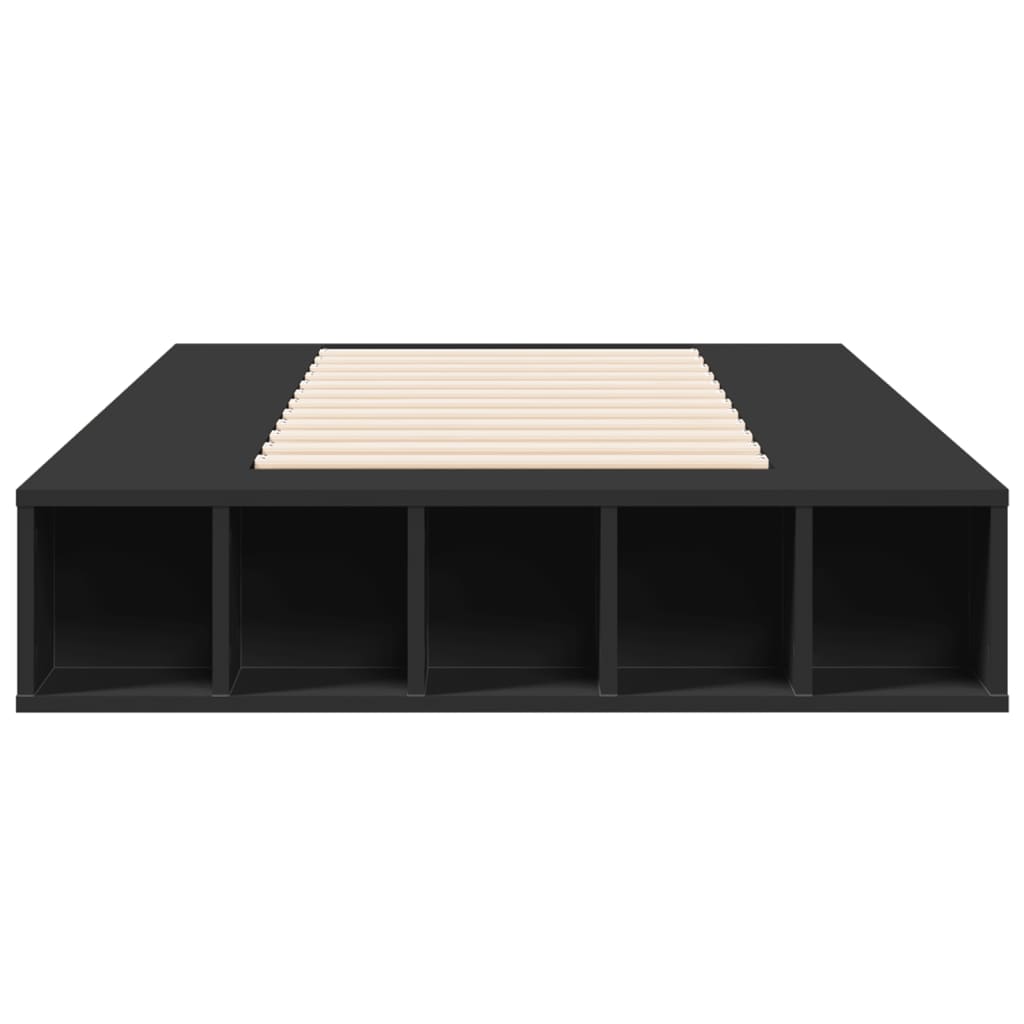 Bed Frame without Mattress Black 90x200 cm