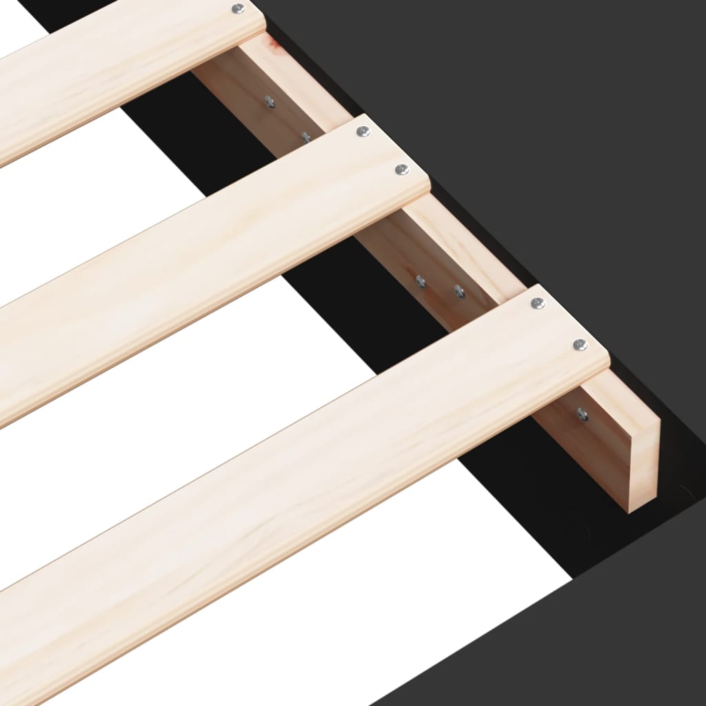 Bed Frame without Mattress Black 90x200 cm