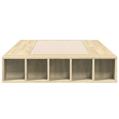 Bed Frame without Mattress Sonoma Oak 90x200 cm