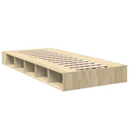 Bed Frame without Mattress Sonoma Oak 90x200 cm