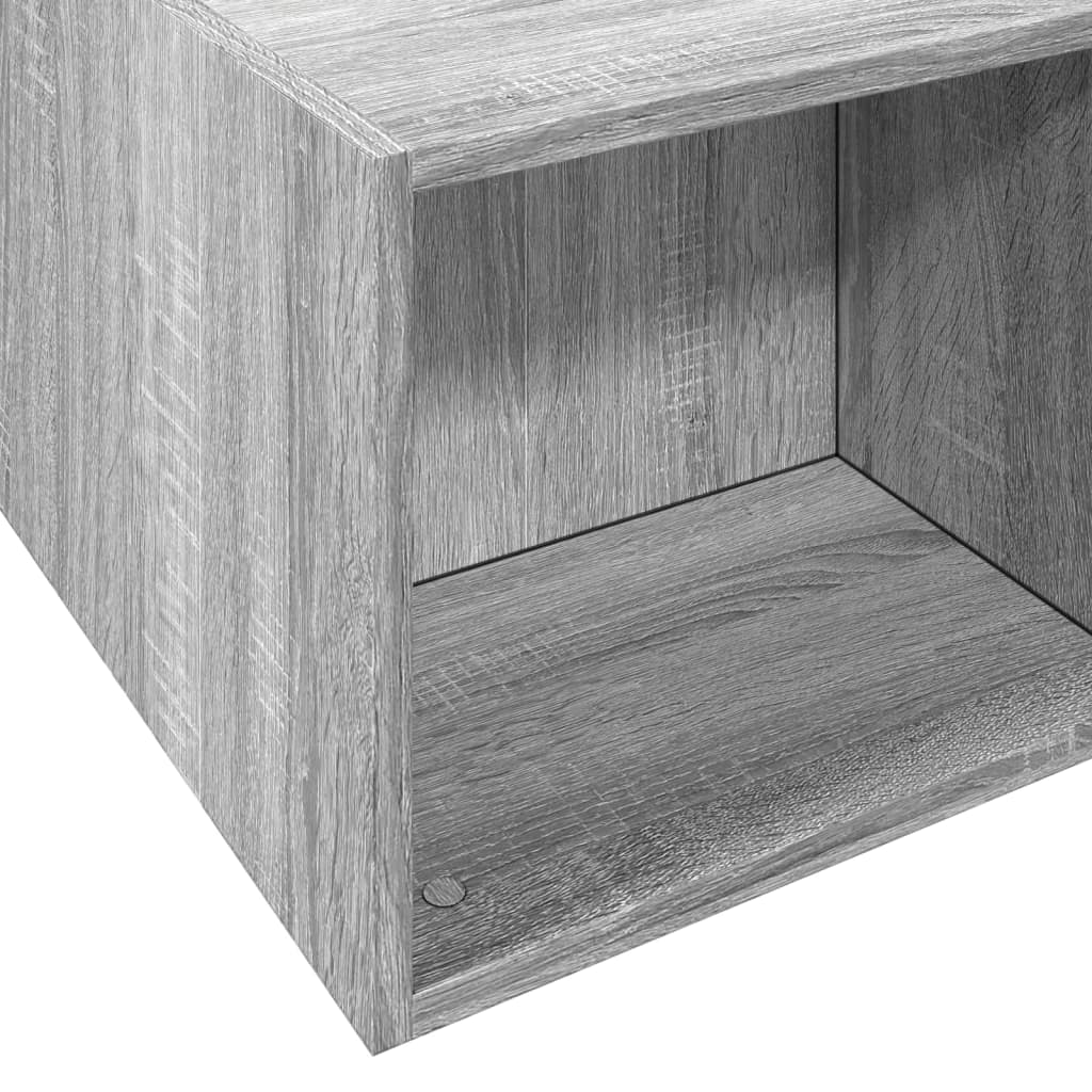 Bed Frame without Mattress Grey Sonoma 140x190 cm