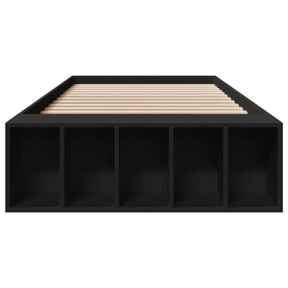 Bed Frame without Mattress Black 90x200 cm