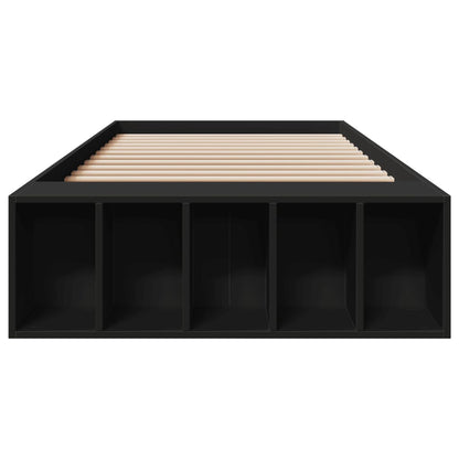 Bed Frame without Mattress Black 75x190 cm Small Single