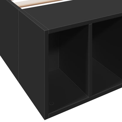 Bed Frame without Mattress Black 75x190 cm Small Single