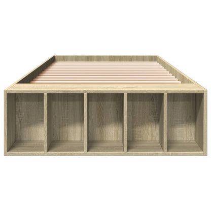 Bed Frame without Mattress Sonoma Oak 75x190 cm Small Single