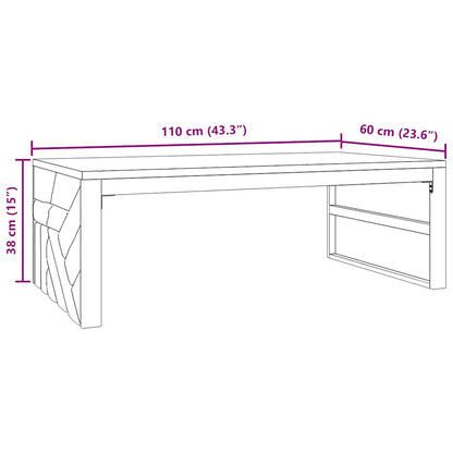 Coffee Table 110x60x38 cm Solid Wood Teak