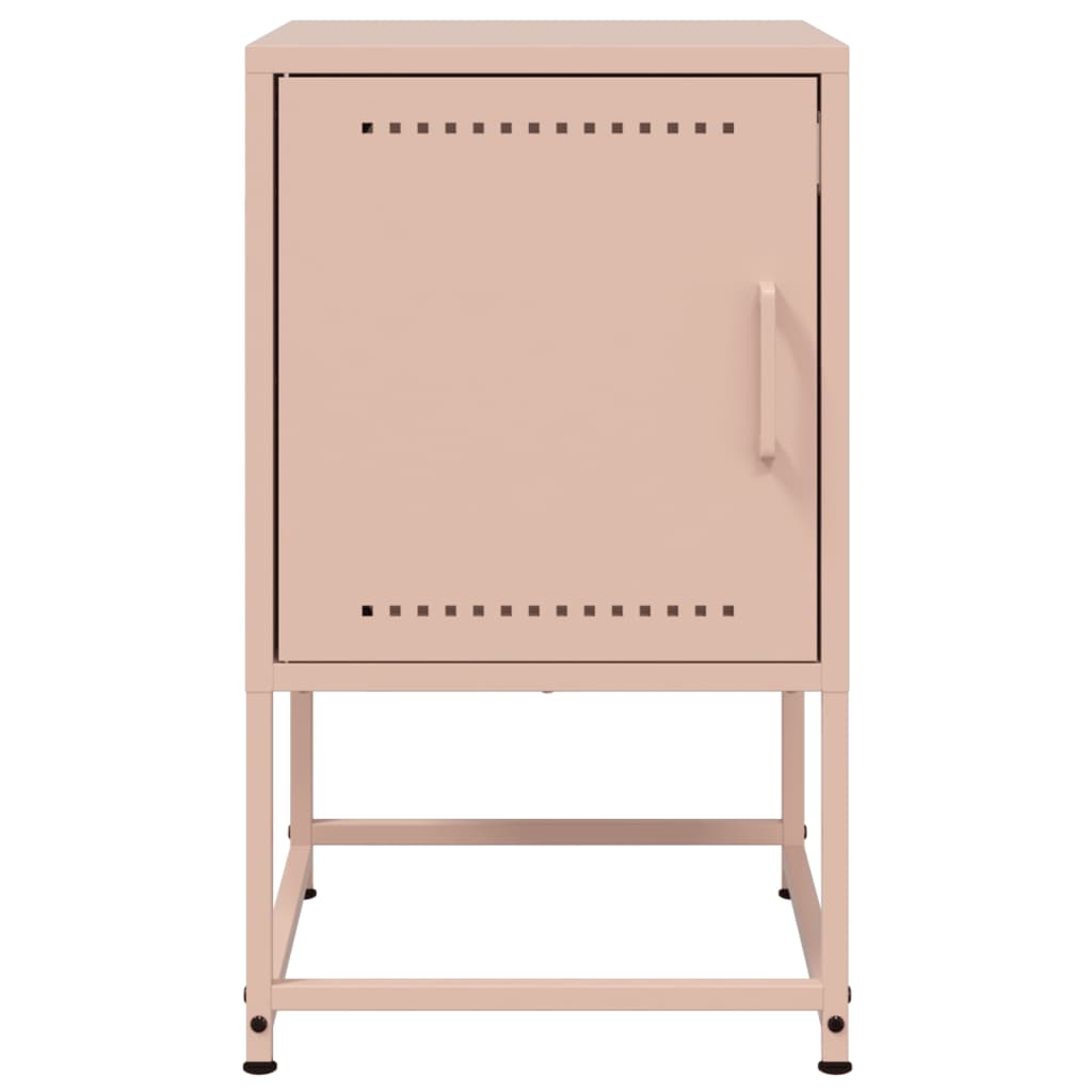 Bedside Cabinet Pink 36x39x60.5 cm Steel