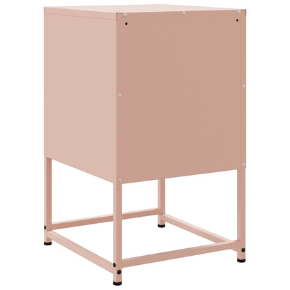 Bedside Cabinet Pink 36x39x60.5 cm Steel