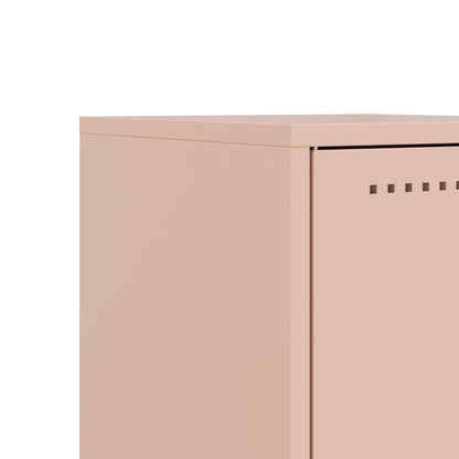 Bedside Cabinet Pink 36x39x60.5 cm Steel