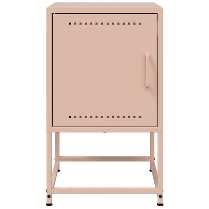 Bedside Cabinets 2 pcs Pink 36x39x60.5 cm Steel