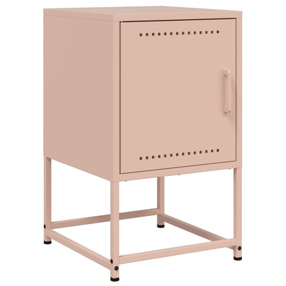 Bedside Cabinets 2 pcs Pink 36x39x60.5 cm Steel