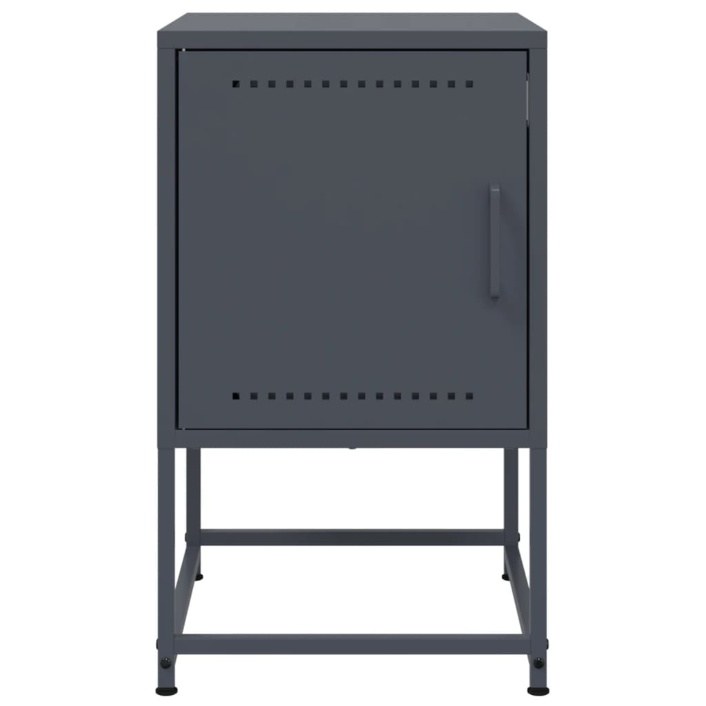 Bedside Cabinets 2 pcs Anthracite 36x39x60.5 cm Steel