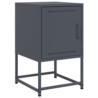 Bedside Cabinets 2 pcs Anthracite 36x39x60.5 cm Steel