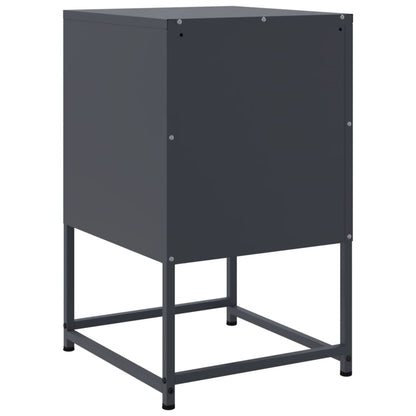 Bedside Cabinets 2 pcs Anthracite 36x39x60.5 cm Steel