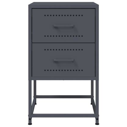 Bedside Cabinet Anthracite 36x39x60.5 cm Steel
