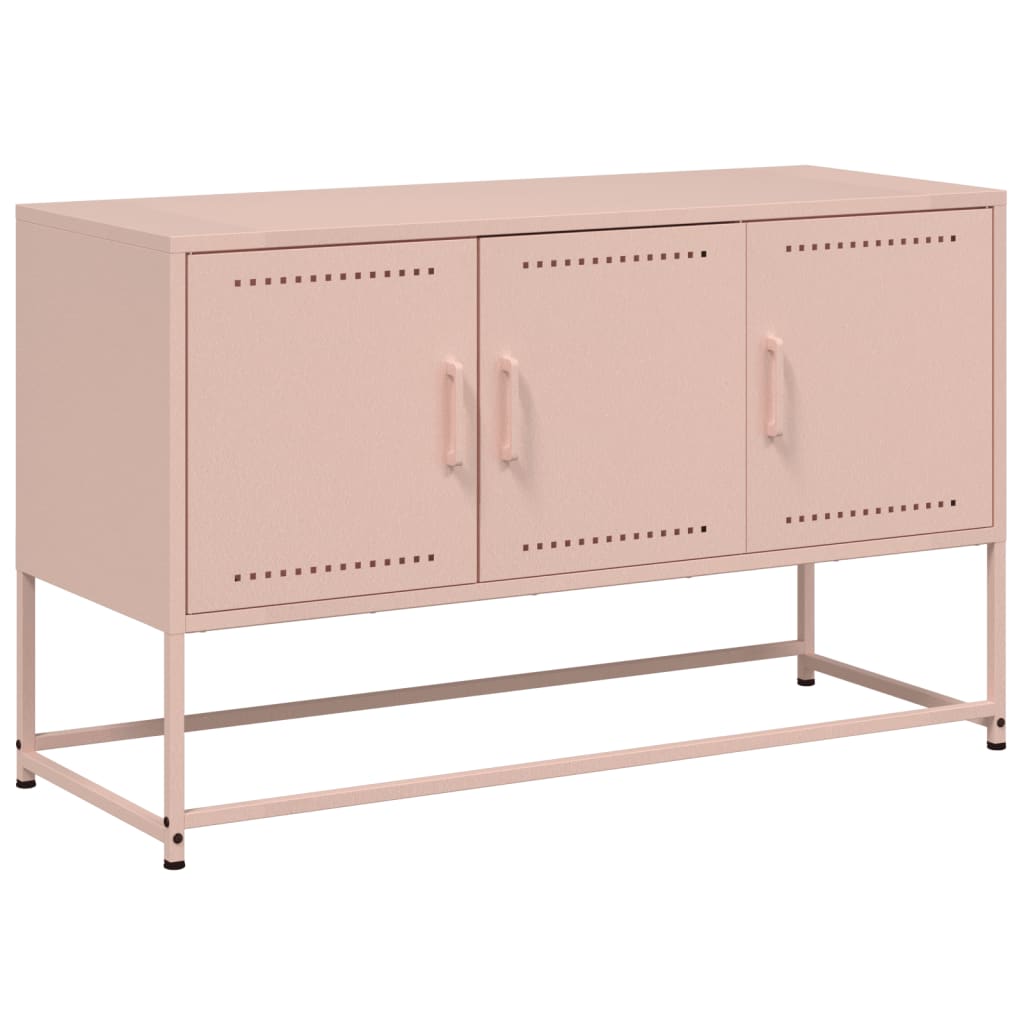 TV Cabinet Pink 100.5x39x60.5 cm Steel