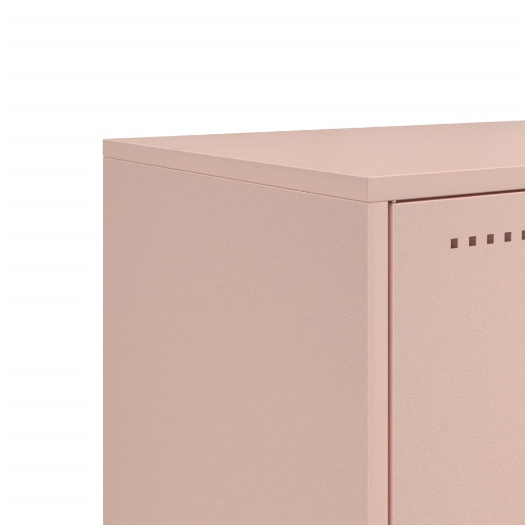 TV Cabinet Pink 100.5x39x60.5 cm Steel