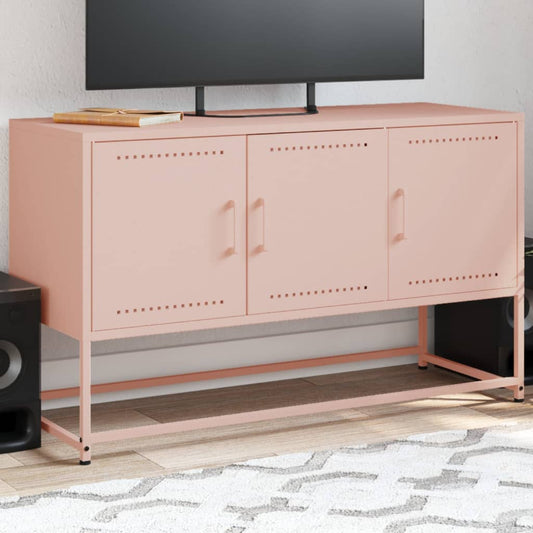 TV Cabinet Pink 100.5x39x60.5 cm Steel