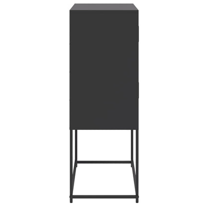 Sideboard Black 68.5x38.5x107 cm Steel